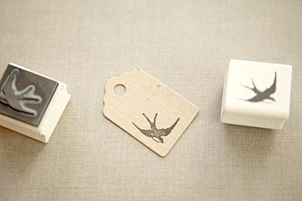 Swooping Swallow Rubber Stamp