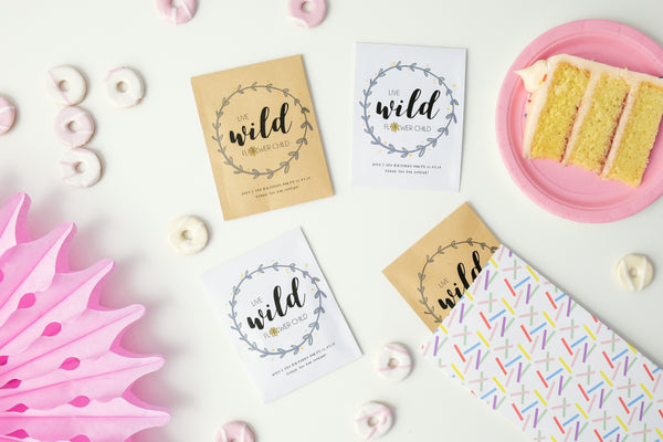 Live Wild Sunflower Seed Party Favours