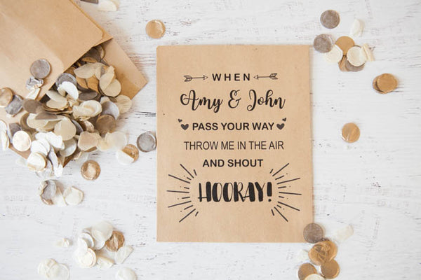 Personalised Confetti Rhyme Packets