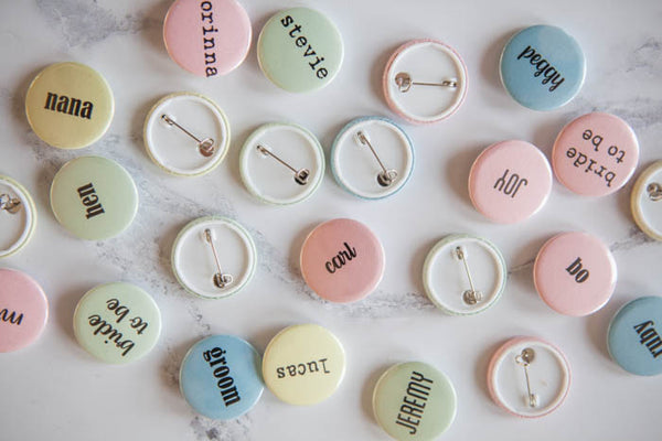 Personalised Sugar Almond Name Badges