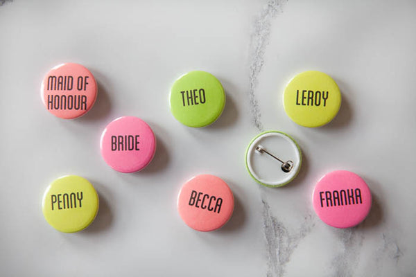 Personalised Neon Name Badges