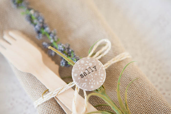Personalised Ditsy Floral Name Badges