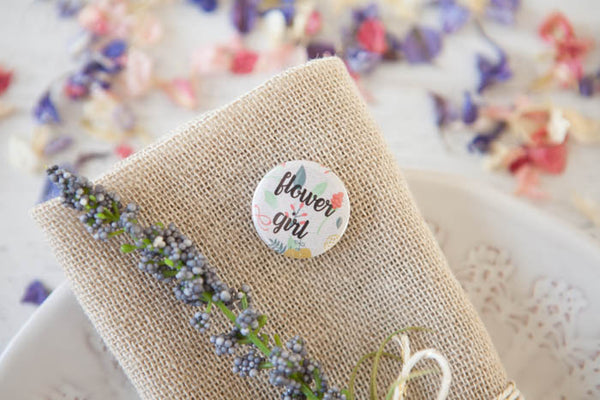 Personalised Floral Name Badges