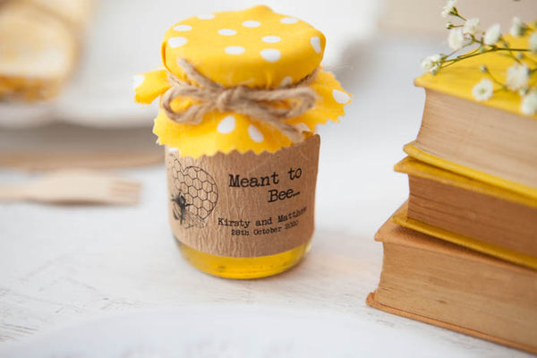 18 'Meant to Bee' Honey Favour Stickers