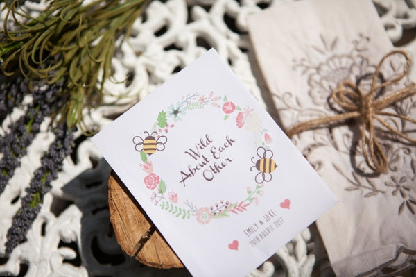 ‘Wild About Each Other’ Personalised Seed Packet Favour
