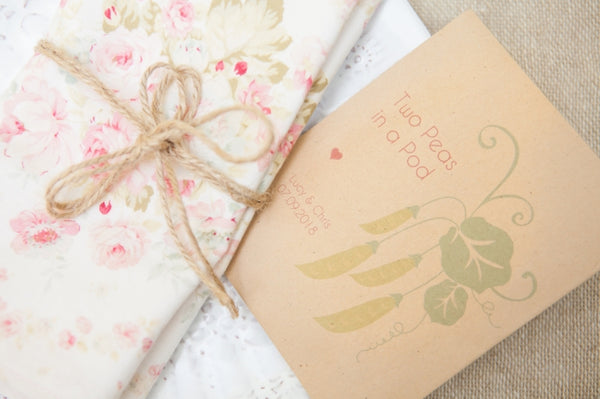 ‘Two Peas in a Pod' Personalised Seed Packet Favour