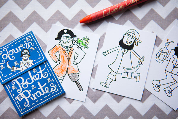 Colour-In Pocket Pirate Book