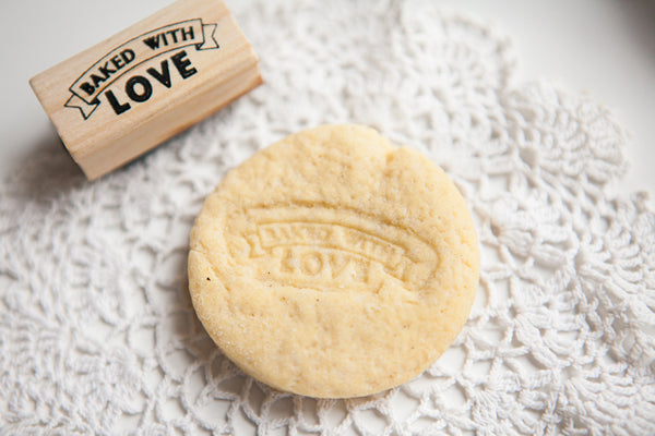 Baked with Love’ Rubber Stamp