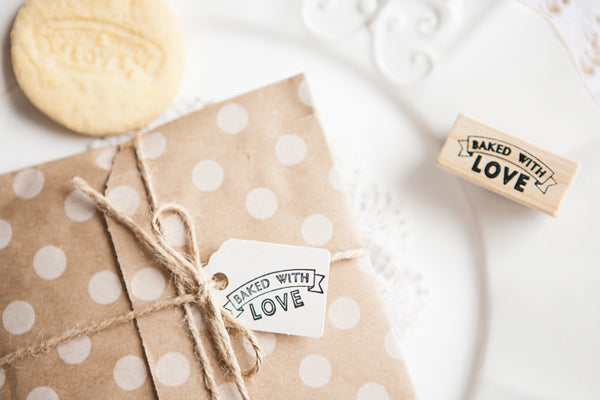 Baked with Love’ Rubber Stamp