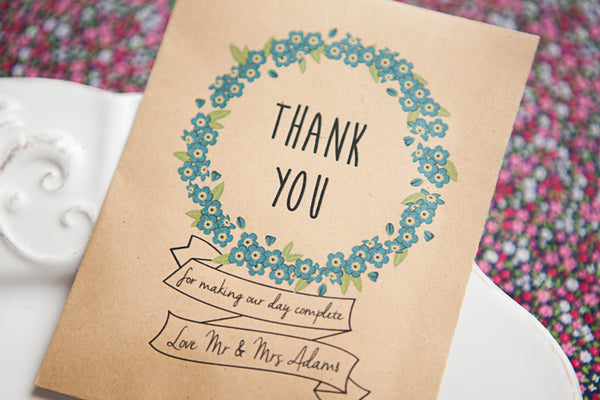 Thank You' Personalised Seed Packet Favour