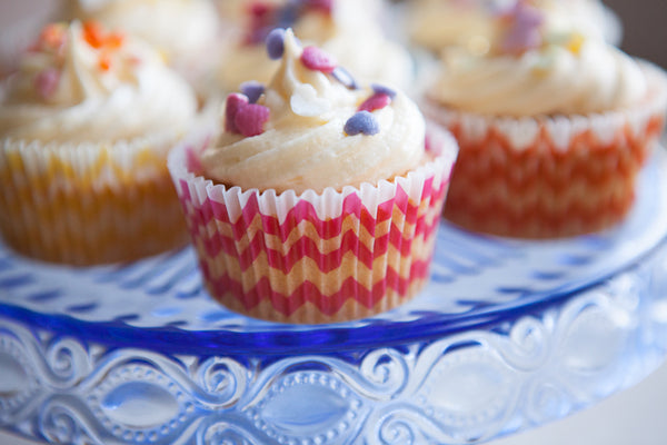 Set of 100 Chevron Cupcake Cases