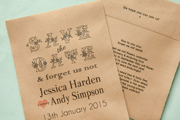 Save the Date Seed Packet