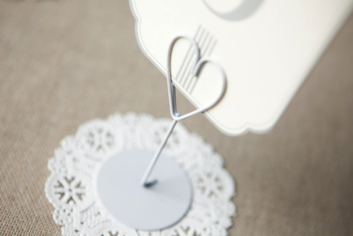 Heart table deals card holder