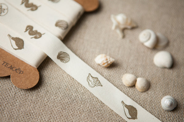 Seashells Cotton Ribbon