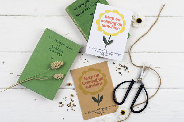 Keep On Keeping On Single Personalised Sunflower Seed Packet