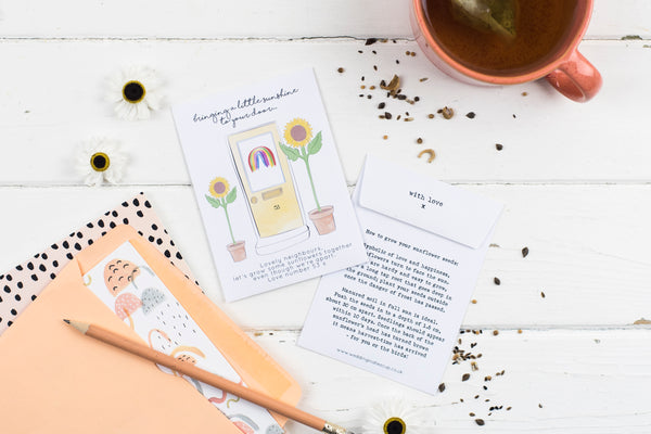 Letterbox Love Single Personalised Sunflower Seed Packet