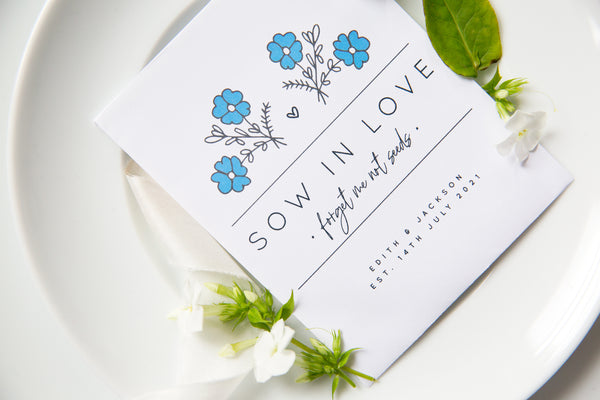 Sow In Love Forget Me Not Seed Packet Favours