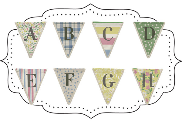 Fabulous Fabric Alphabet Bunting