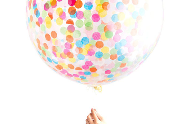 Multi-Coloured Jumbo Confetti Balloon