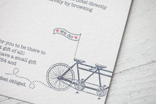 Bicycle Made for Two Wedding Stationery