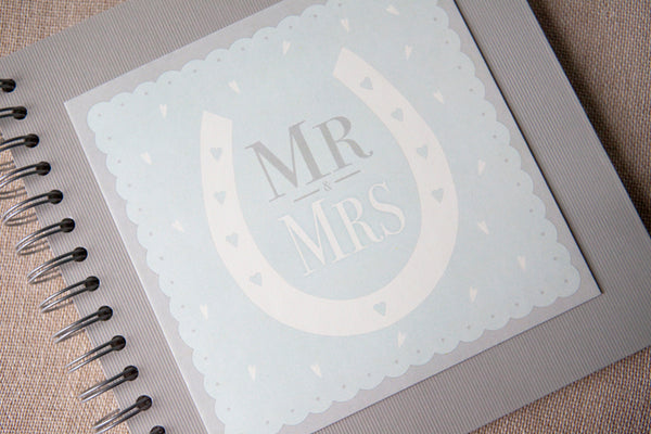 Mr & Mrs' Lucky Horseshoe Guest Book