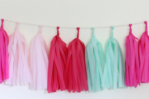 Hot Tissue Paper Tassel Garland Kit