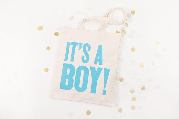 It's a Boy!' Cotton Tote Bag