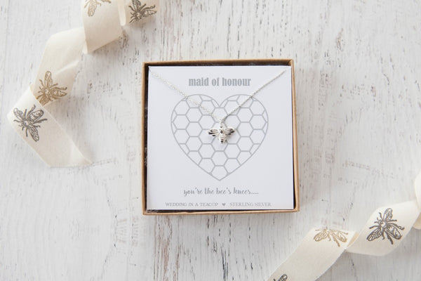 The Bee's Knees' Silver Necklace