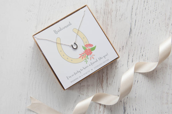 Lucky Sterling Silver Horseshoe Necklace