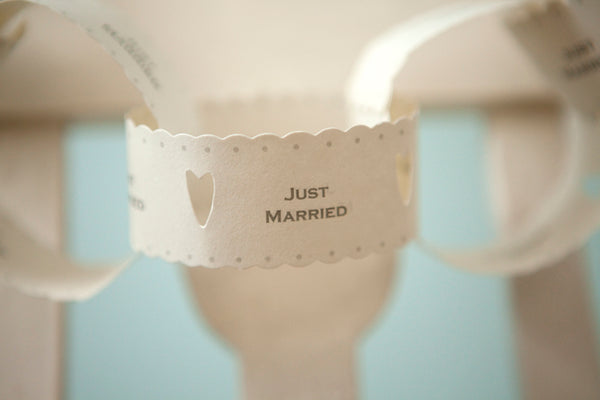 Just Married' Paper Chain