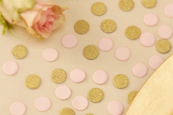 Pink & Gold Shimmer Table Confetti