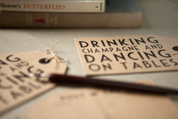 Drinking Champagne' Postcard