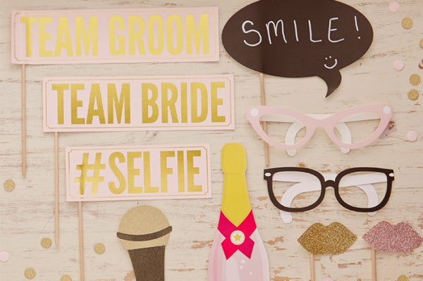 Pastel Perfection Photo Booth Prop Kit