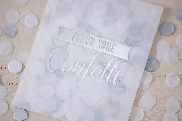 White & Silver 'Throw Some' Confetti