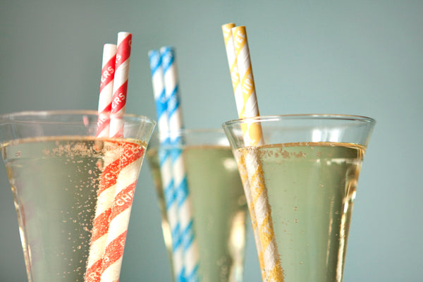 Set of 25 Celebration Paper Straws