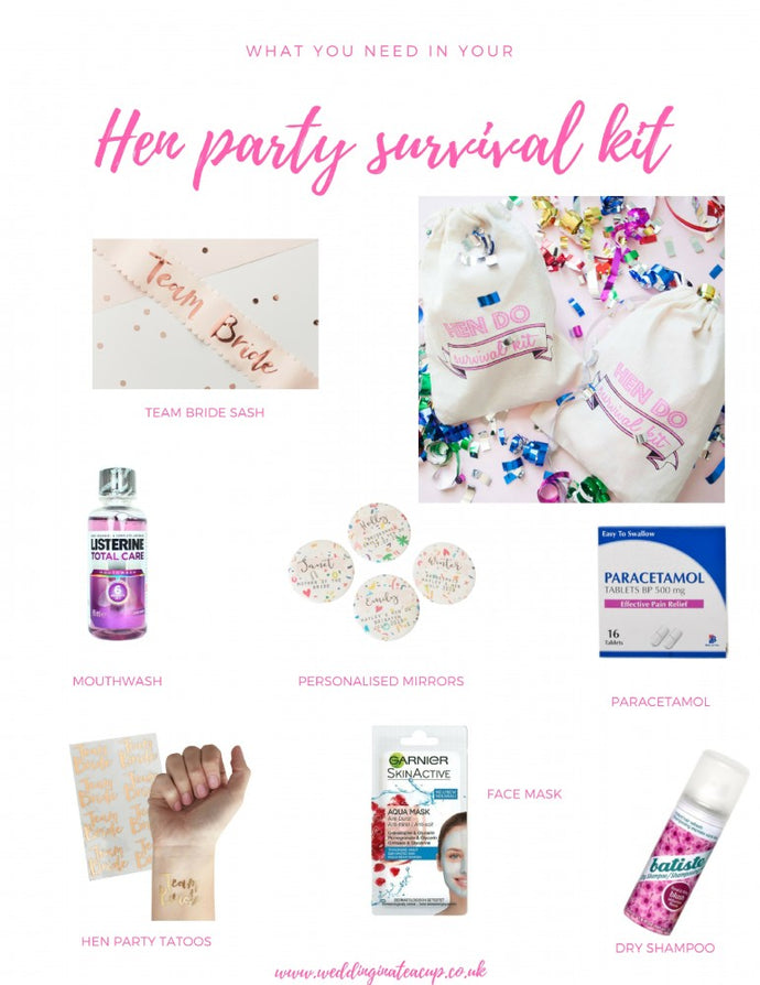 What you need in your hen party survival kit