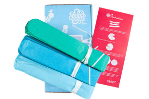 Set of 3 Aqua Tissue Paper Pom Poms