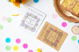 Wild Years Wildflower Seed Packet Party Favours – Wedding in a Teacup