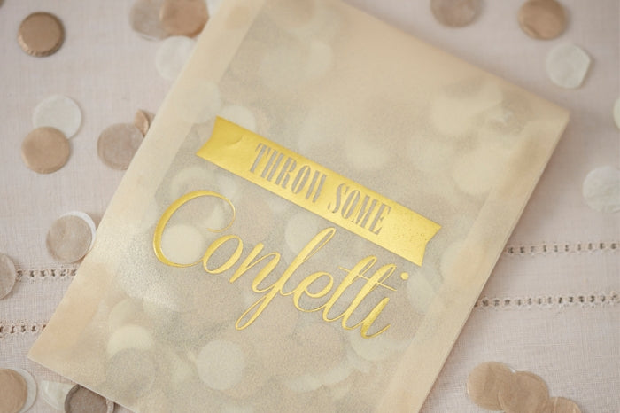 Gold & Ivory ' Throw Some' Confetti