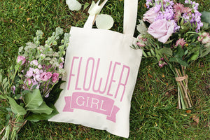 Flower Girl' Mini Canvas Tote Bag