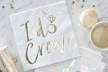 I Do Crew! Gold Foiled Paper Napkins