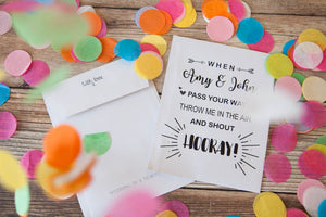 Personalised Confetti Rhyme Packets