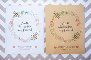 Bee Friendly Wildflower Seed Packet Party Gifts
