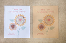 ‘Thank You for Sharing Our Day’ Personalised Seed Packet Favour