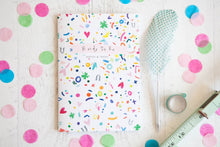 Colourful Confetti Print Bridal Party Notebook