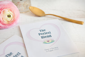 ‘The Perfect Blend’ Personalised Tea Packet Favour