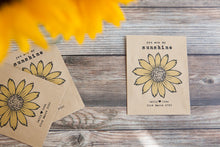 My Sunshine' Personalised Seed Packet Favour