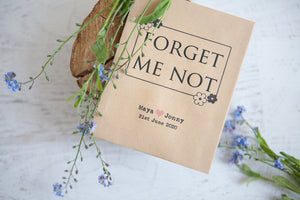 Forget Me Not' Personalised Seed Packet Favour