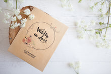 Wildly in Love’ Personalised Seed Packet Favour