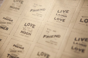 Sheet of 35 Good Friends Stickers